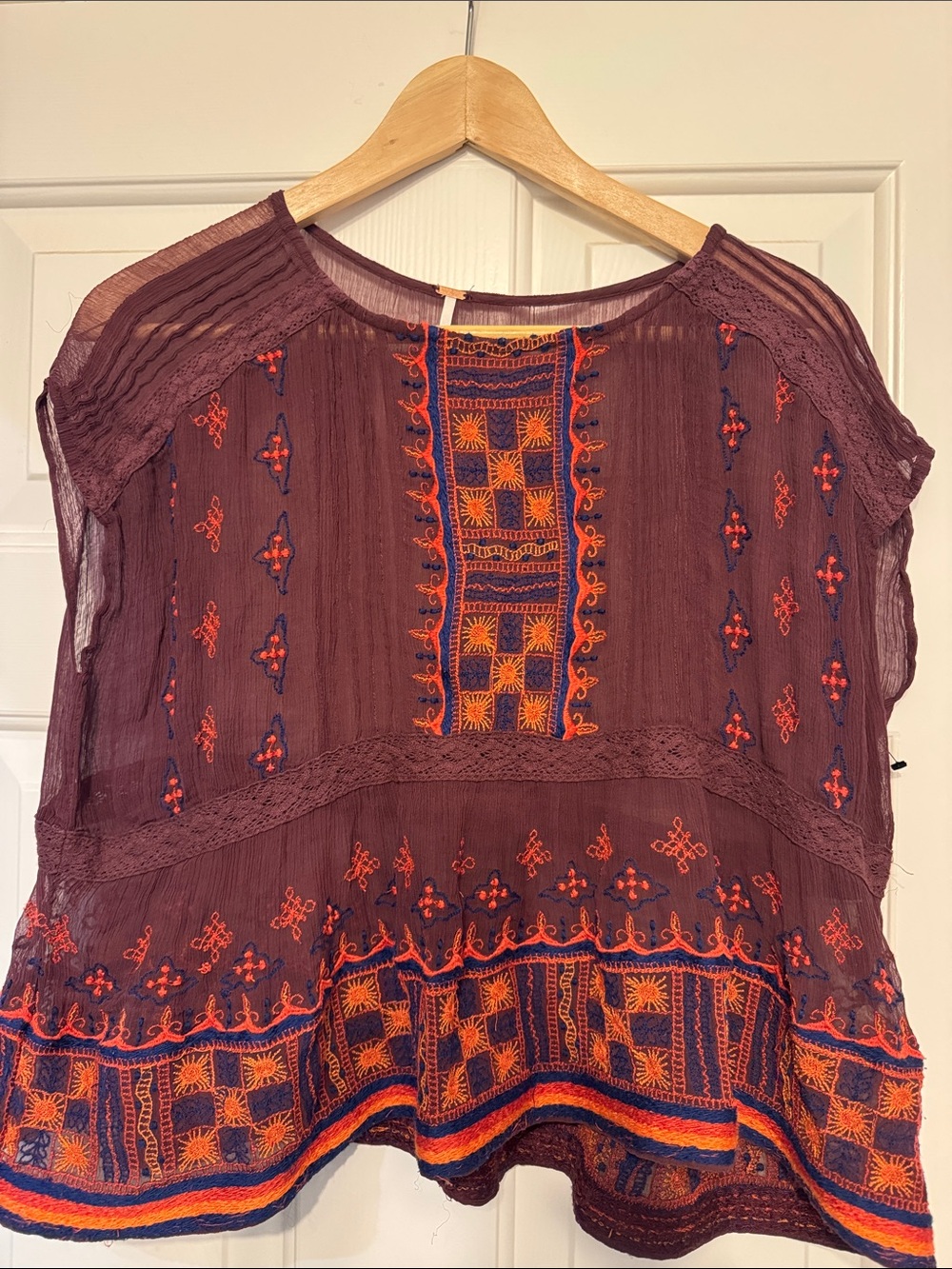 Free People XS boho flowy top